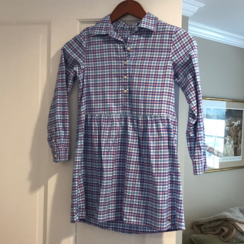Vineyard vineyard girls plaid dress